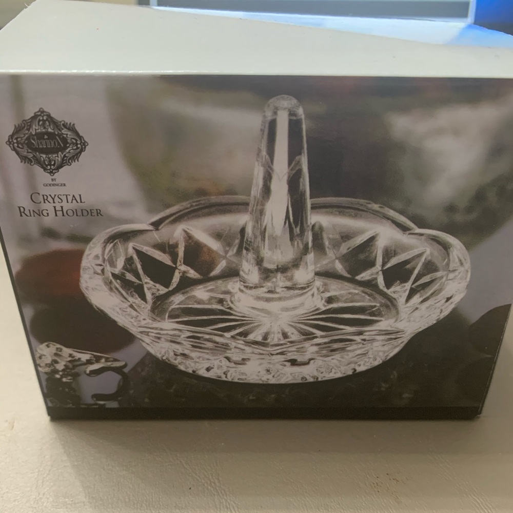 Beautiful crystal ring holder
